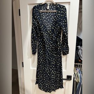 H&M Fall Maxi Wrap Dress